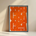 Artistic poster of Cordoba with geometric typography - Custom decoration