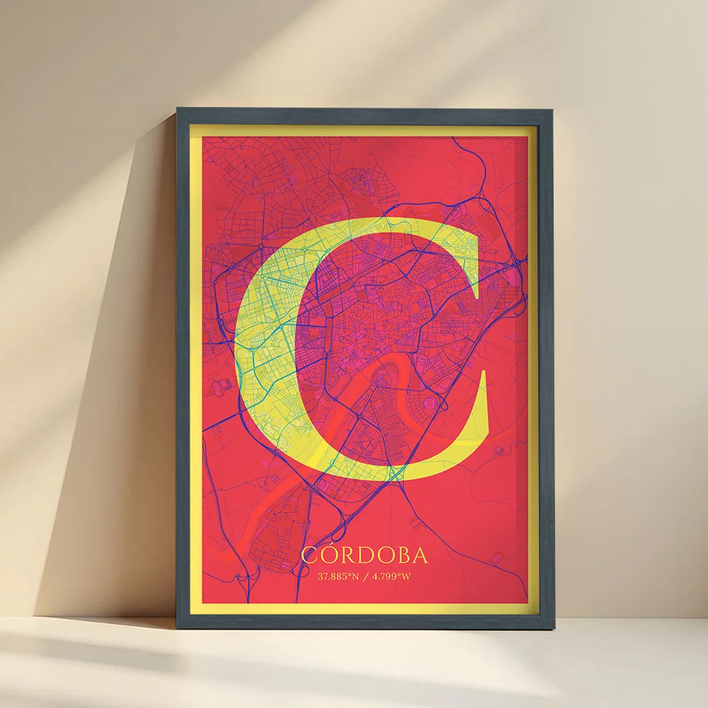 Elegant print of Cordoba – Minimalist and sophisticated poster