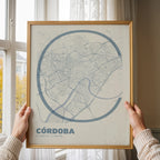 Decorative poster of Cordoba – Ultra-fine typographic art