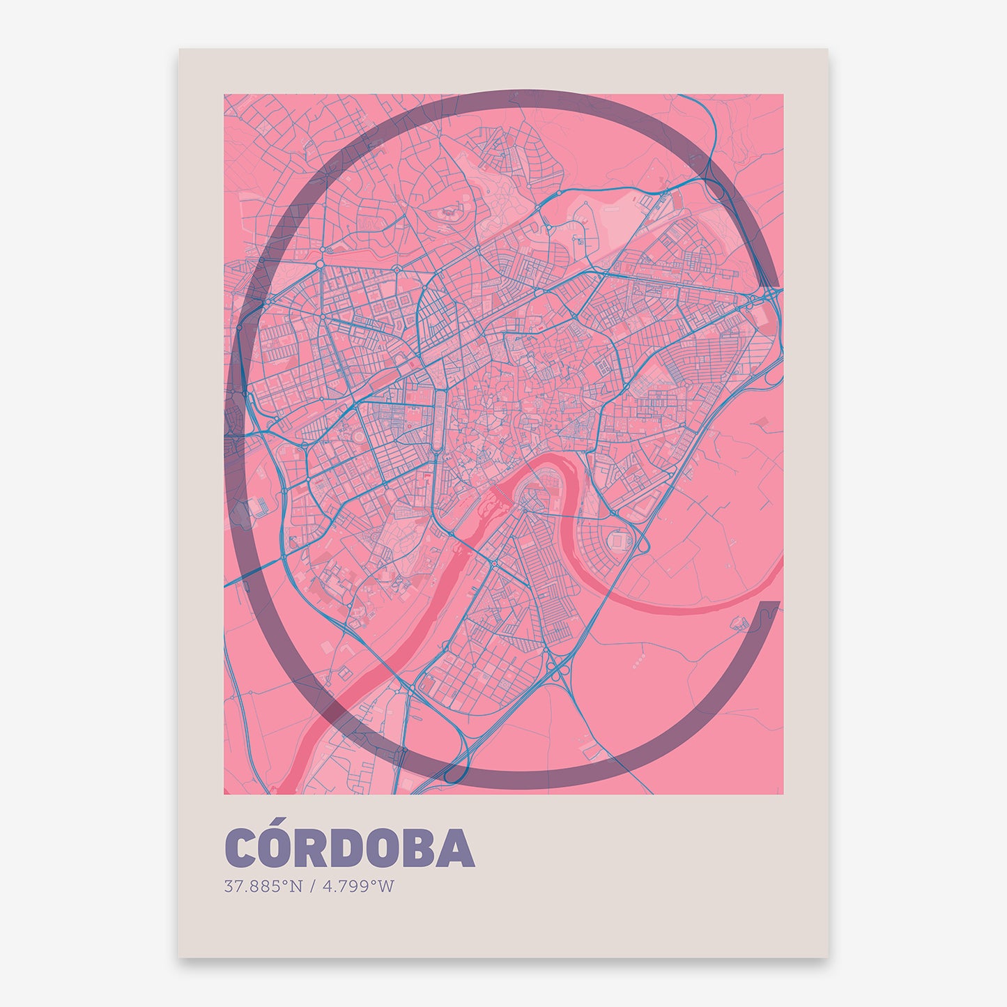 Cordoba Map V07 Tuscan / No Frame / No