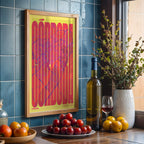 Graphic souvenir of Cordoba – Contemporary typographic print