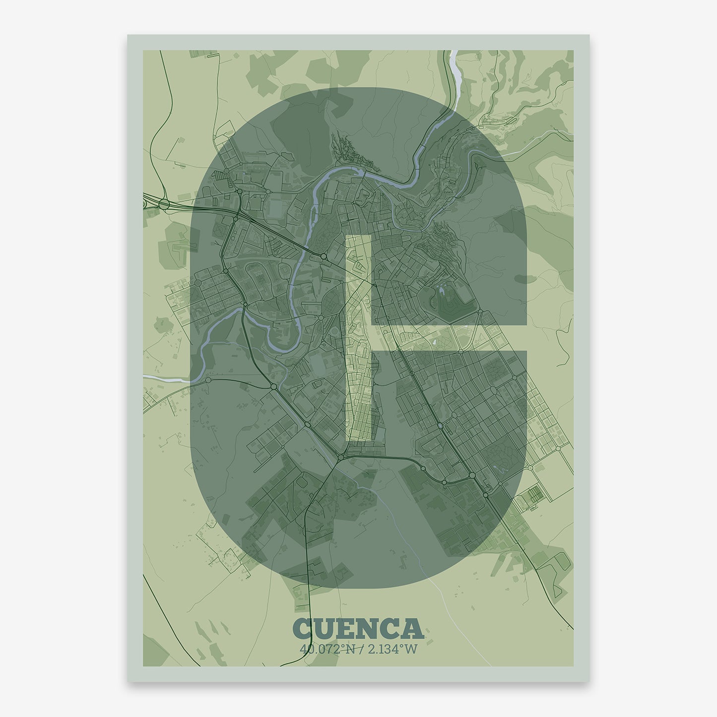 Cuenca Map V02 Kyoto / No Frame / No