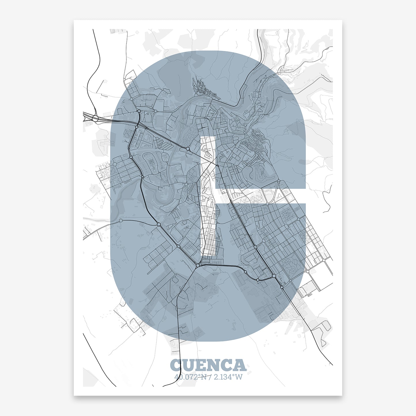 Cuenca Map V02 Urban / No Frame / No