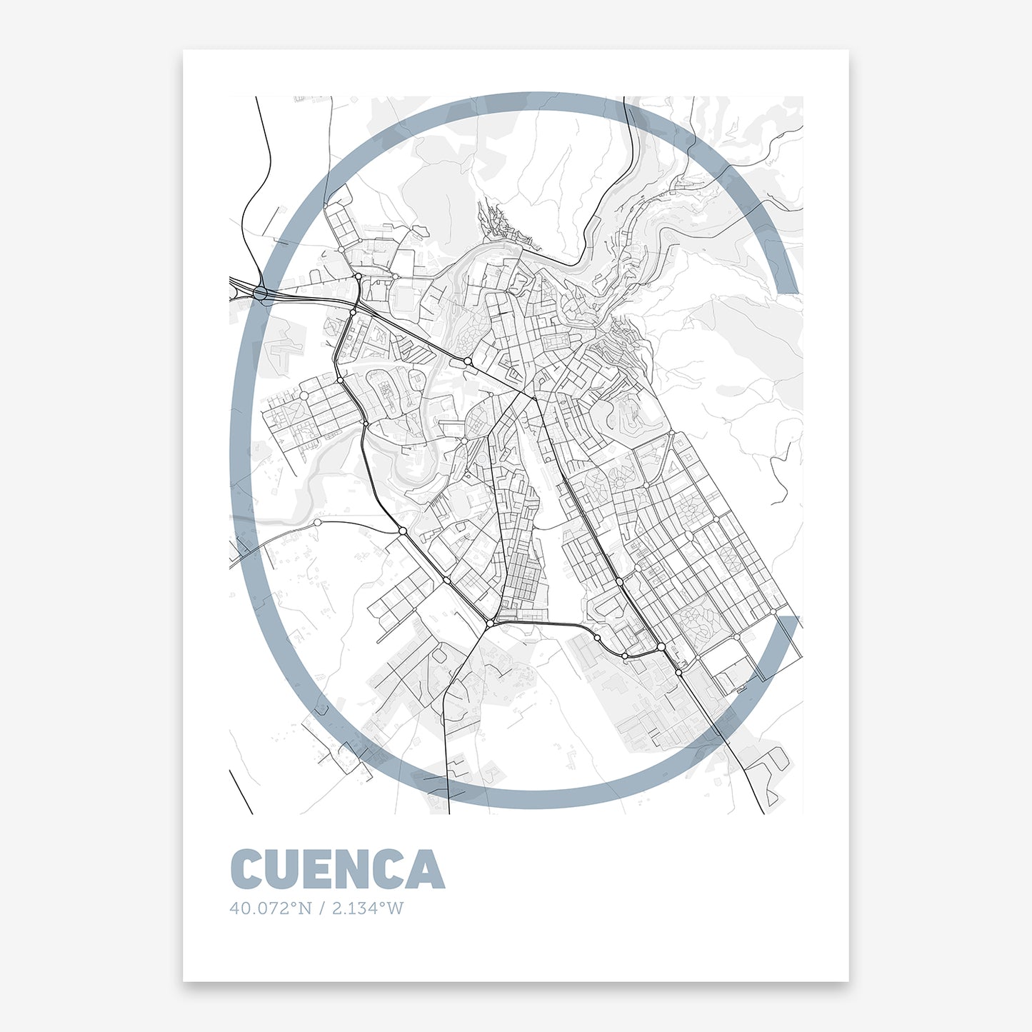 Cuenca Map V07 Urban / No Frame / No