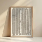 Recuerdo gráfico de Cuenca – Lámina tipográfica contemporánea