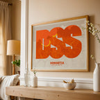 Decorative print of Donostia – Modern typographic art