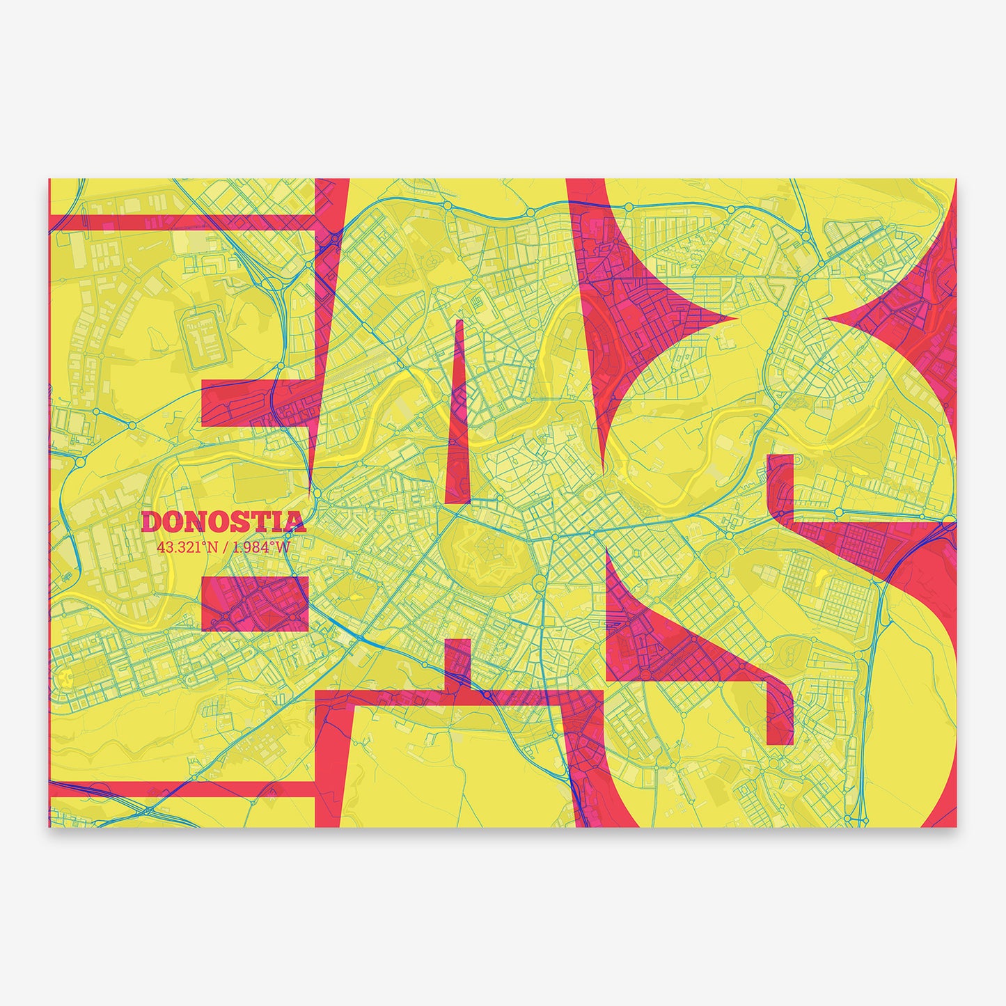 Donostia Map V03 Miami / Frame / Yes