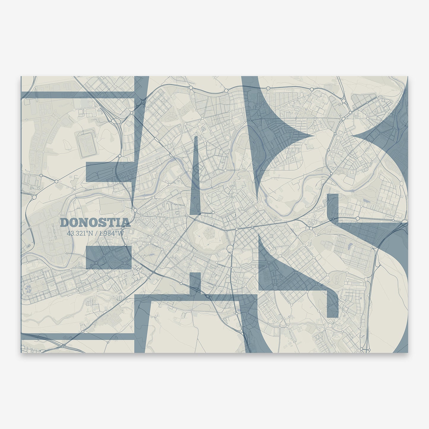 Donostia Map V03 Seaside / Frame / No