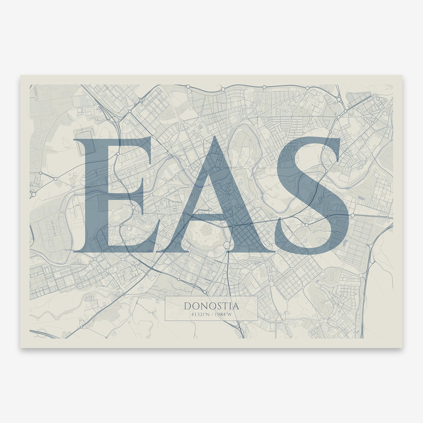 Donostia Map V06 Seaside / Frame / Yes