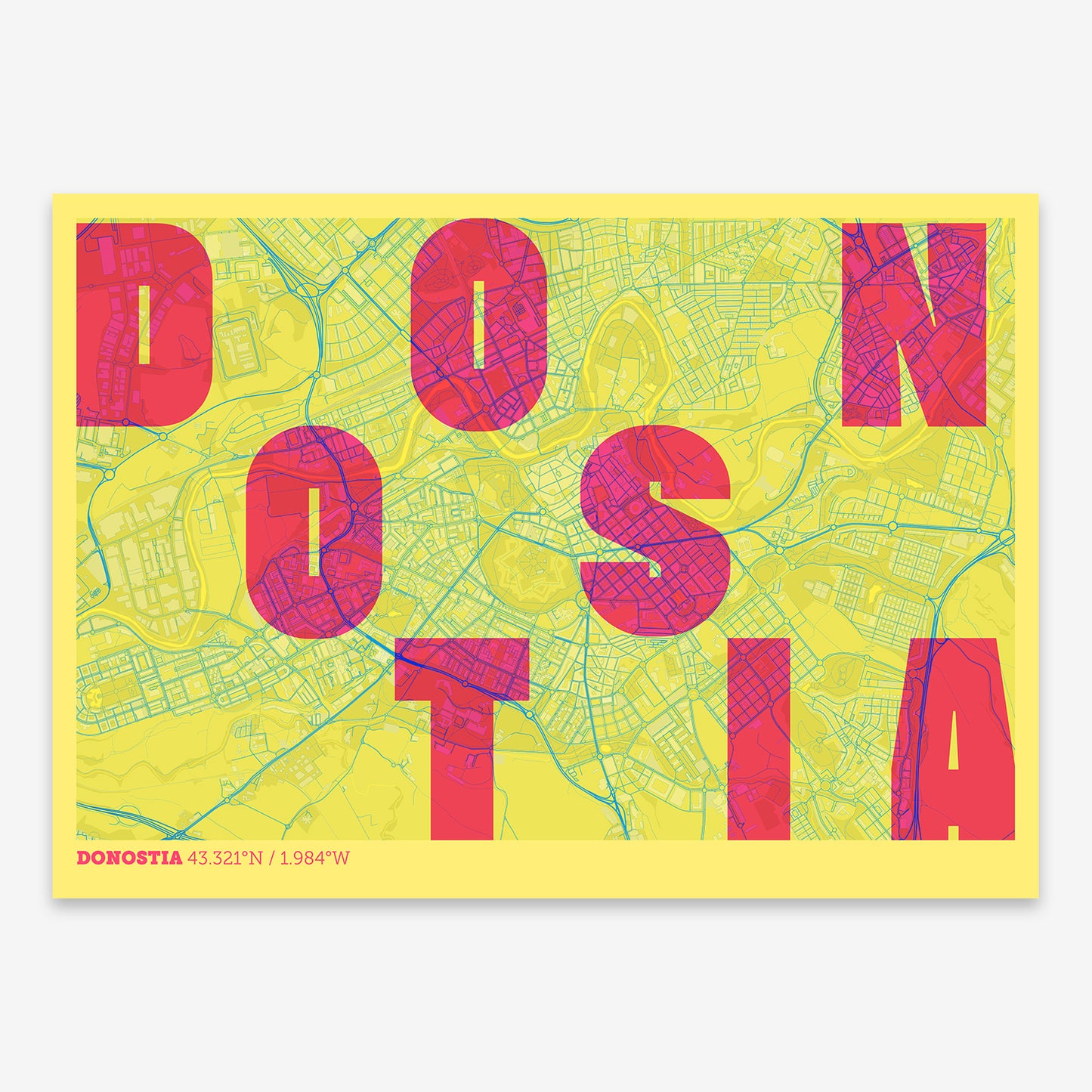 Donostia Map V08 Miami / No Frame / No