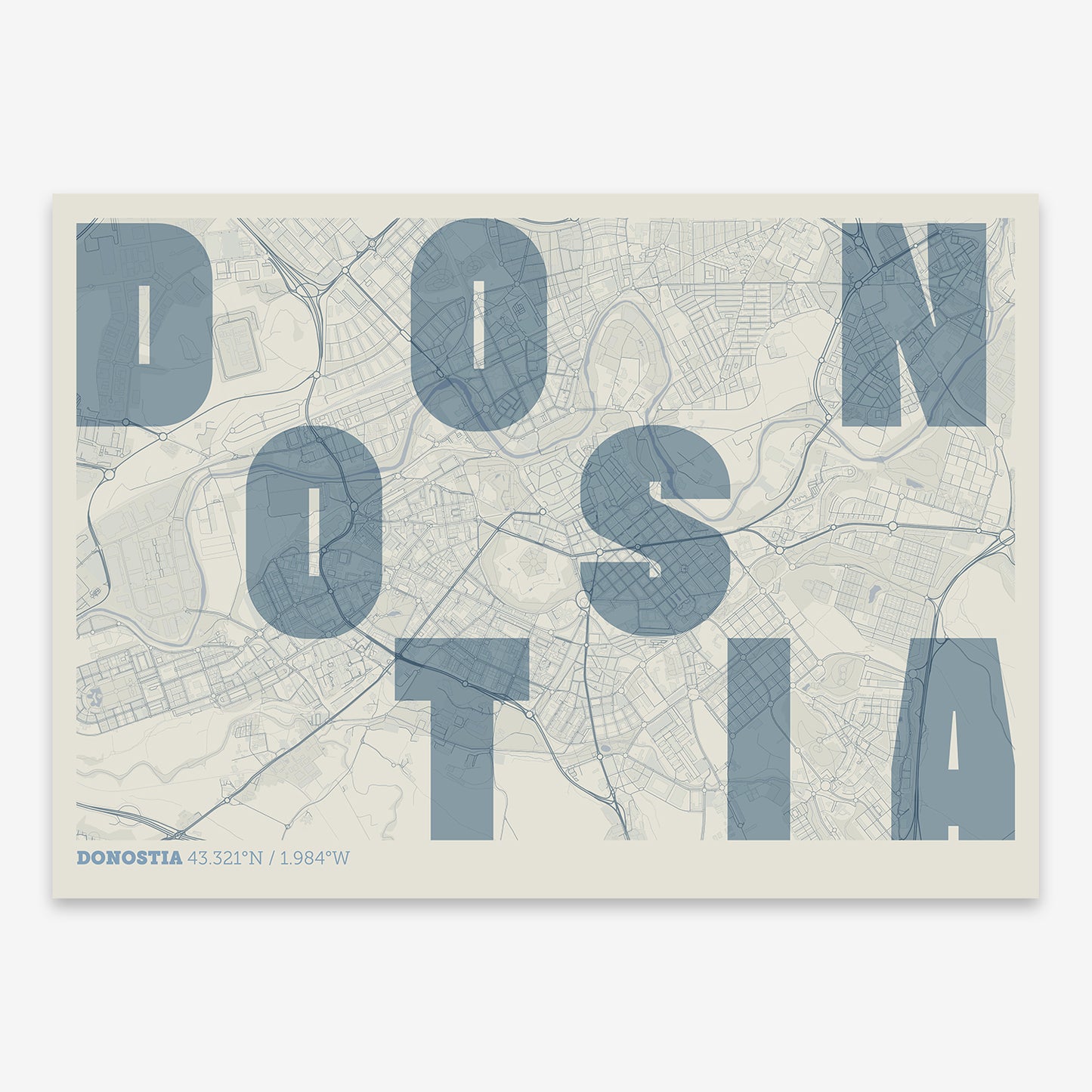 Donostia Map V08 Seaside / No Frame / No