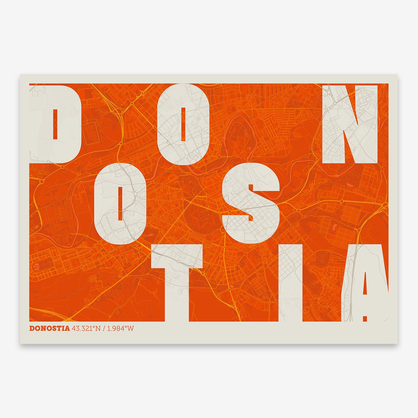 Donostia Map V08 Tribal / No Frame / No