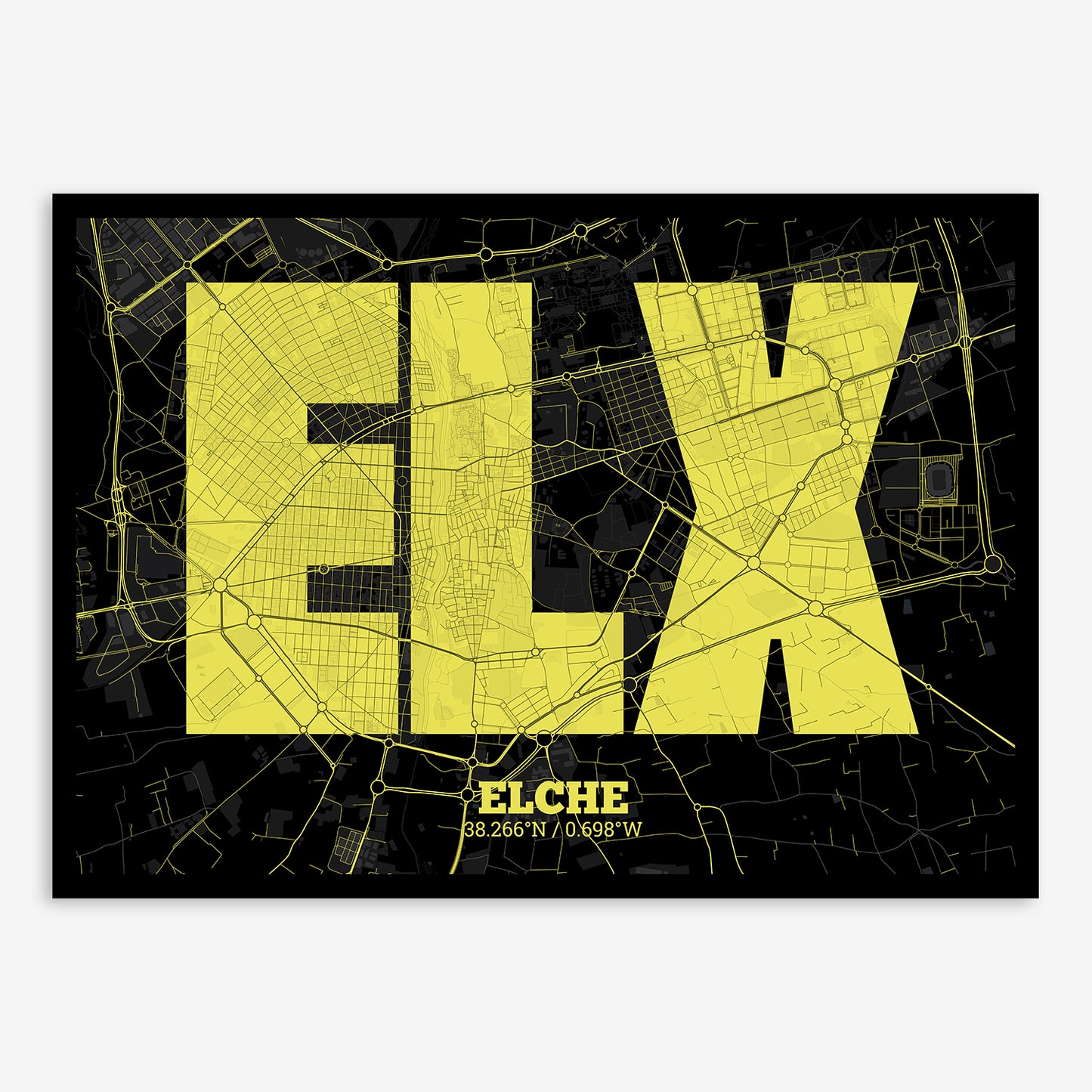 Elche Map V02 Night / No Frame / No