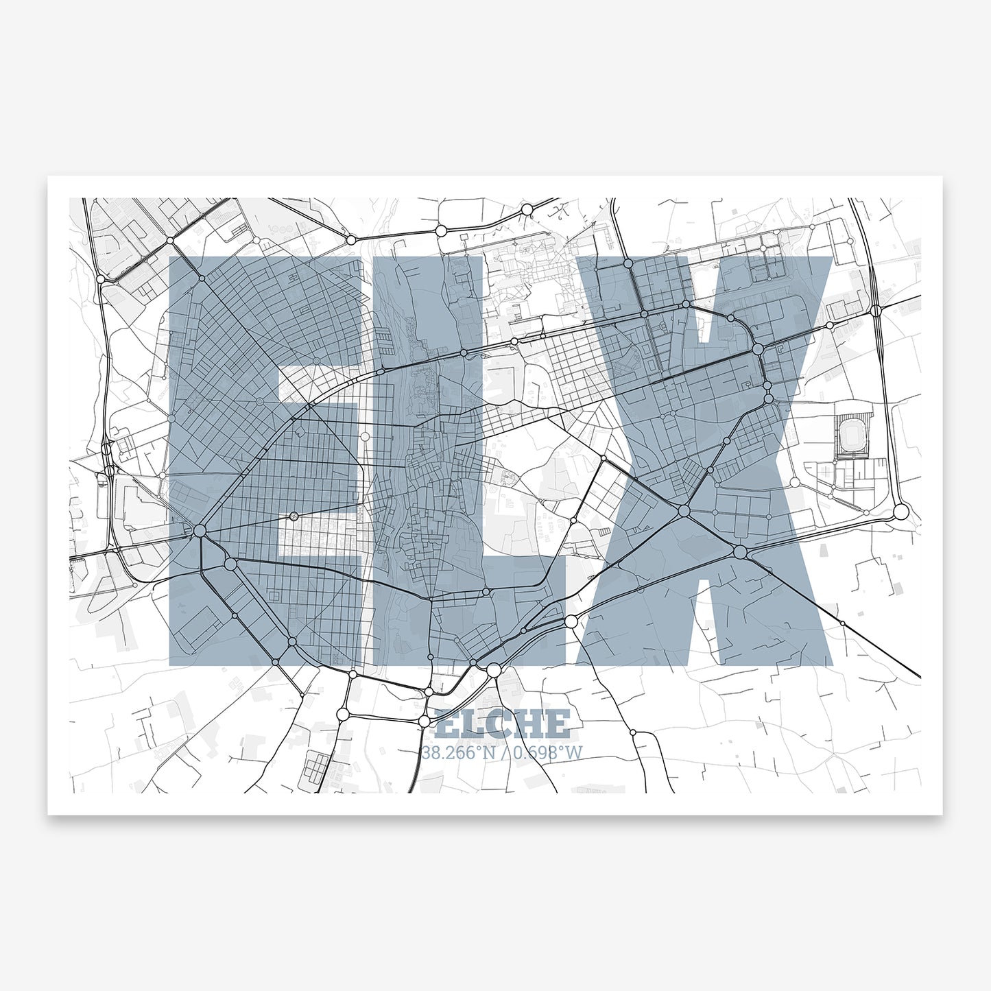 Elche Map V02 Urban / No Frame / No