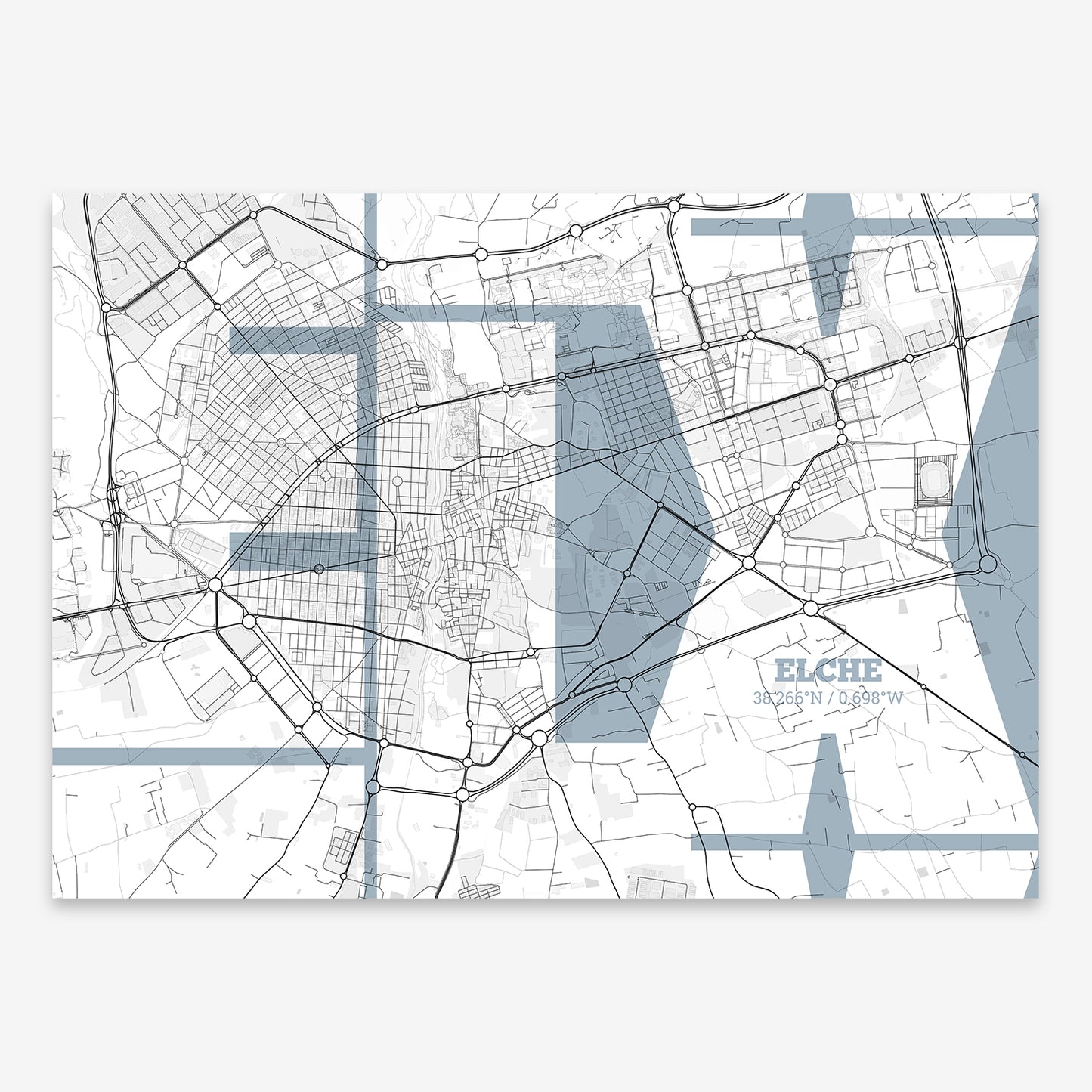 Elche Map V03 Urban / No Frame / No