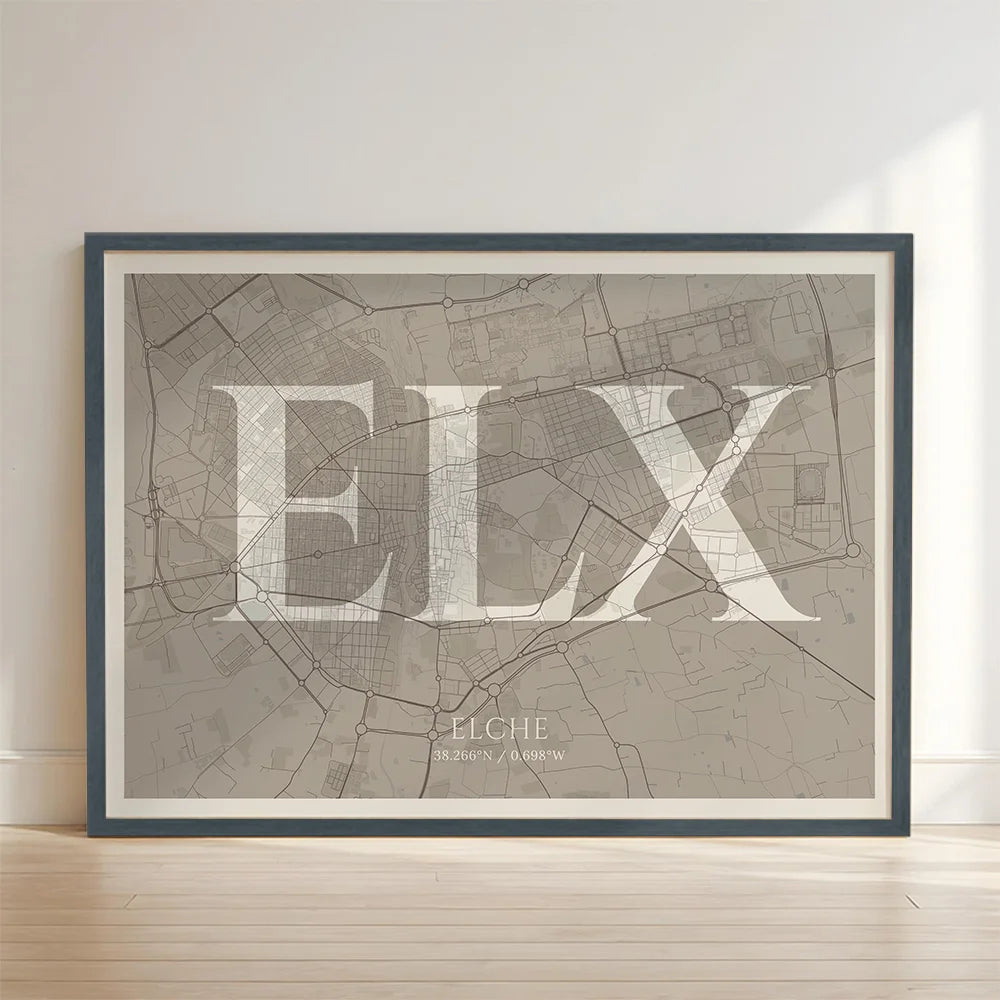Elegant print of Elche – Minimalist and sophisticated poster