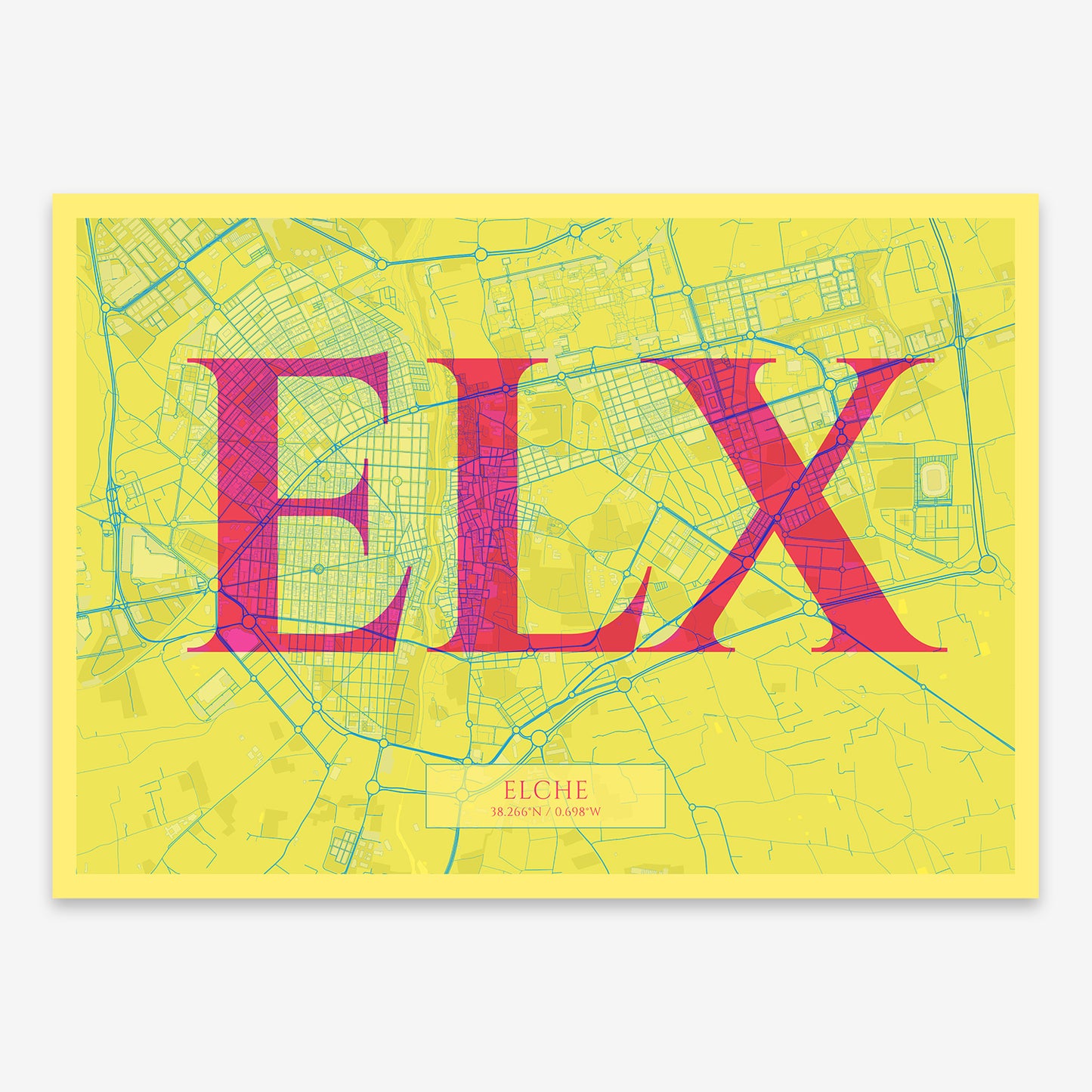 Elche Map V06 Miami / Frame / Yes