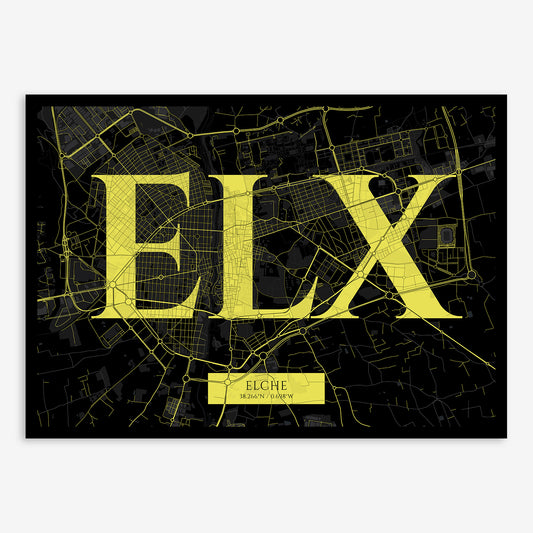 Elche Map V06 Night / Frame / Yes