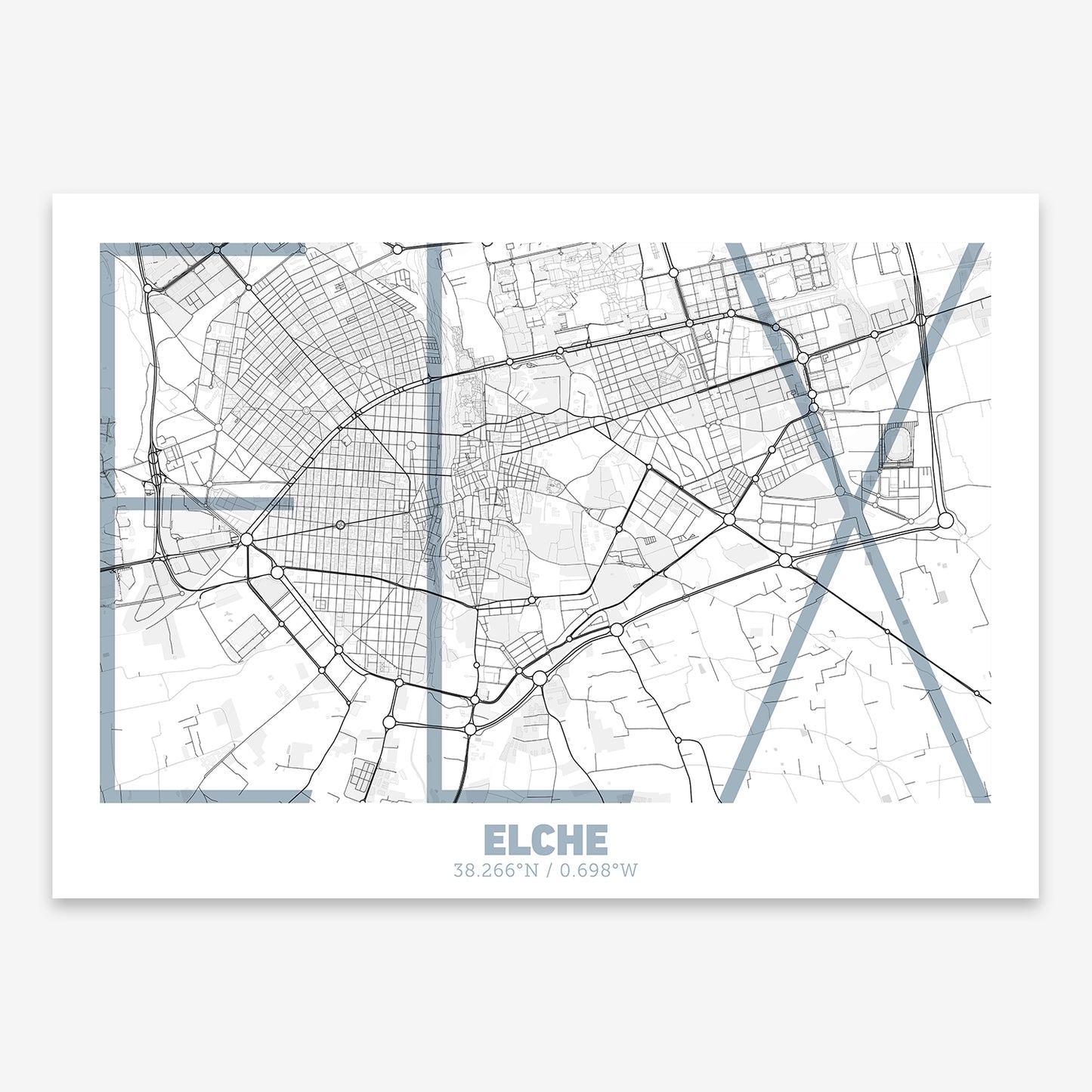 Elche Map V07 Urban / Frame / No