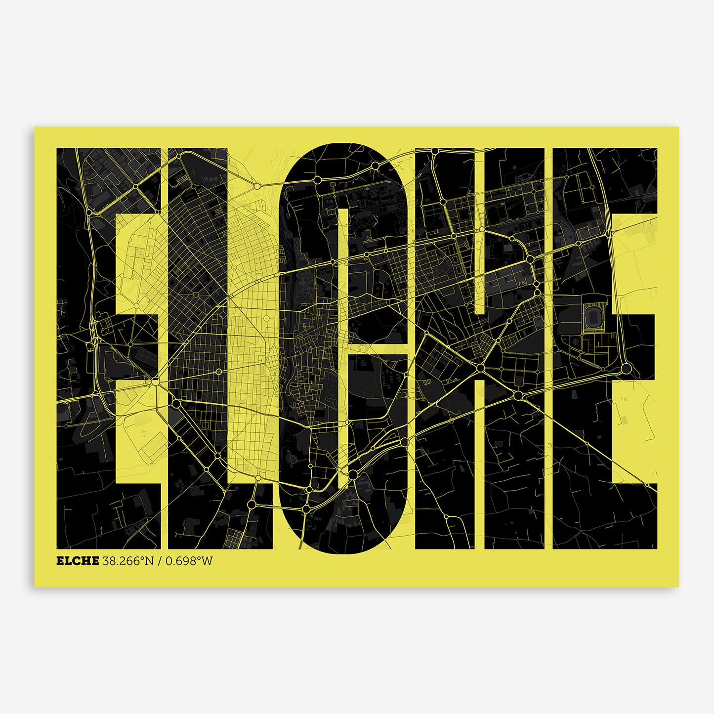 Elche Map V09 Night / Frame / No