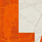 Detalle de la lámina tipográfica de Elche, textura del papel Giclée