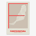 Fuerteventura decorative poster – Ultra-fine typographic art