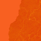 Detalle de la lámina tipográfica de Fuerteventura, textura del papel Giclée