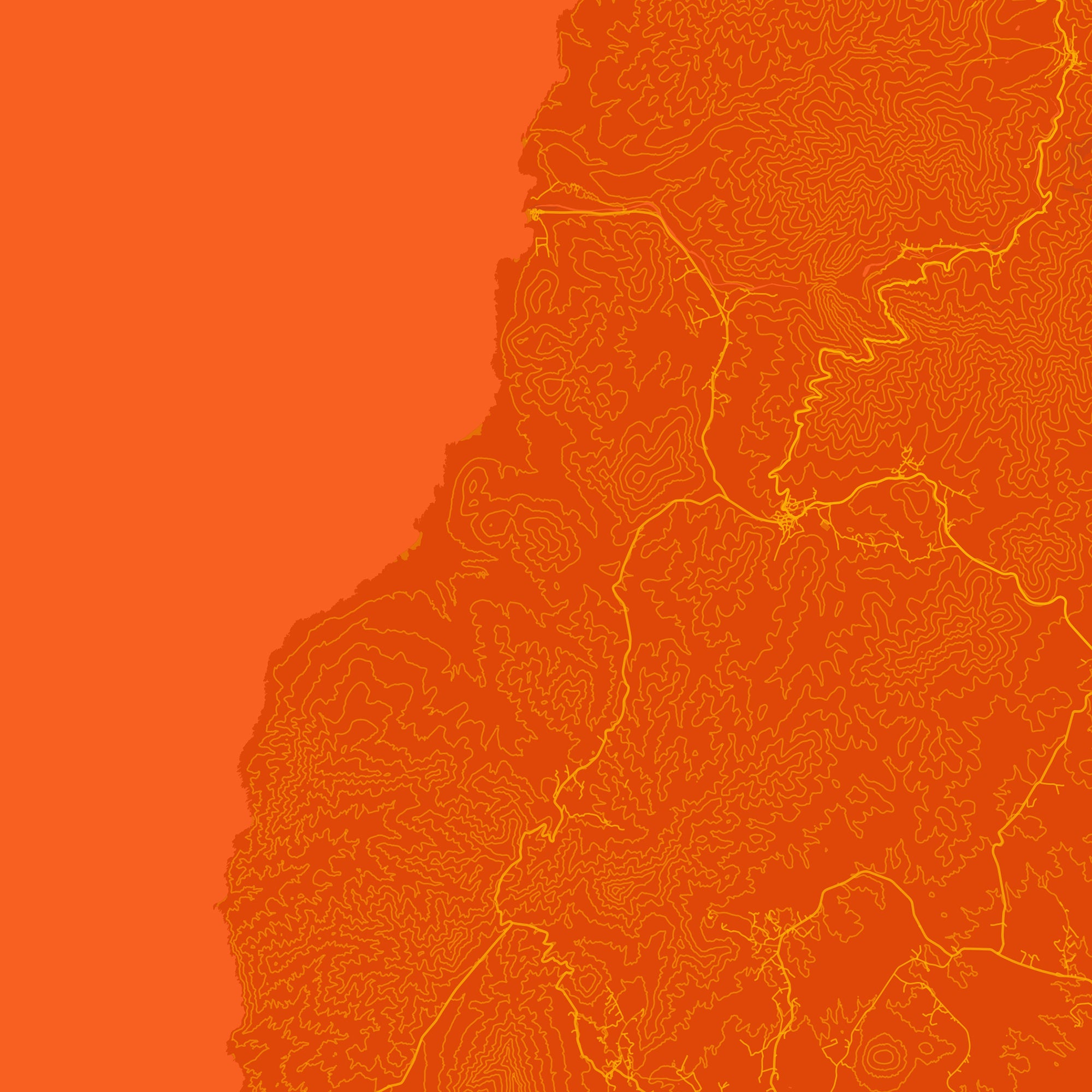 Detalle de la lámina tipográfica de Fuerteventura, textura del papel Giclée