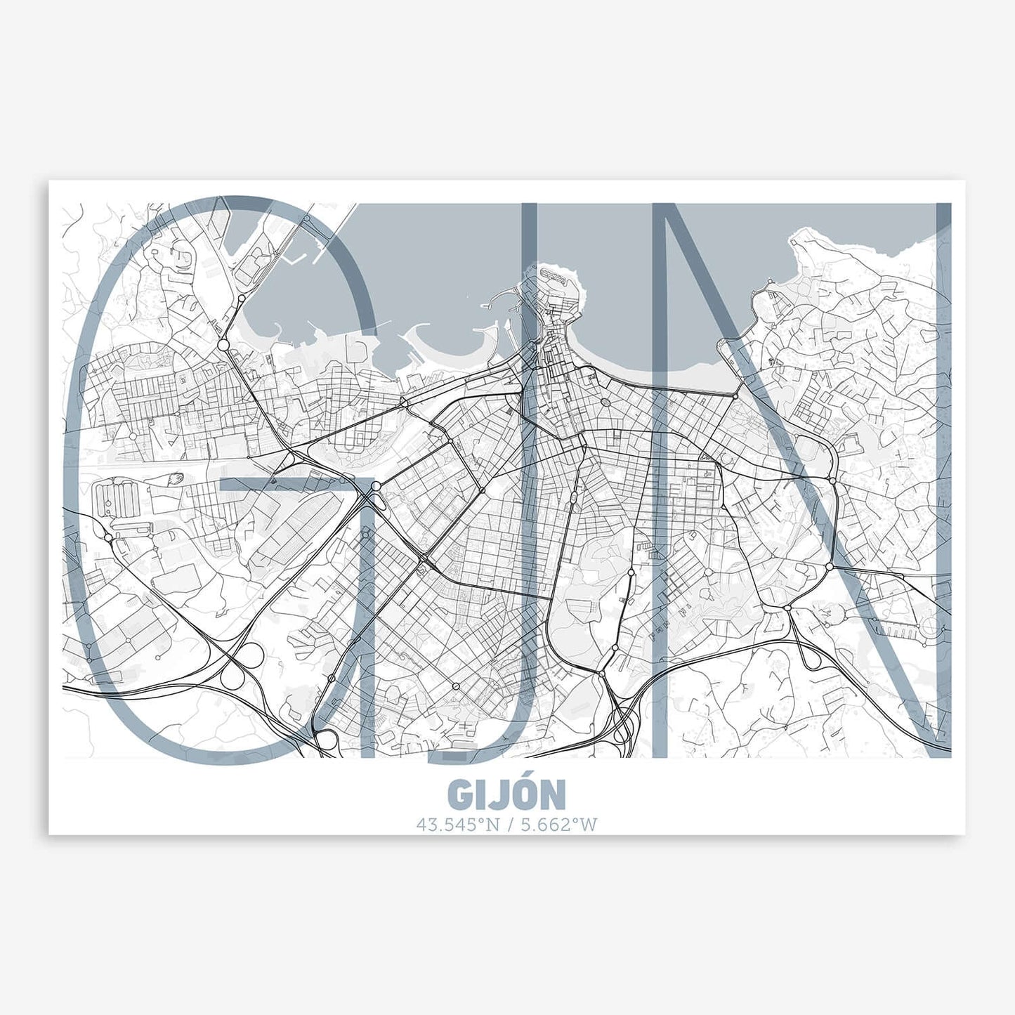 Gijon Map V07 urban