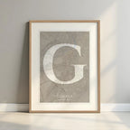Elegant print of Girona – Minimalist and sophisticated poster