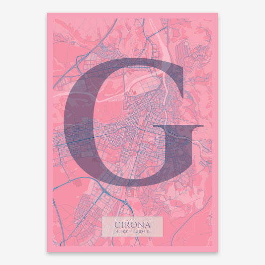 Girona Map V06 Tuscan / Frame / Yes