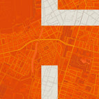 Detalle de la lámina tipográfica de Girona, textura del papel Giclée