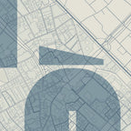 Detalle de la lámina tipográfica de Barrio Gótico, textura del papel Giclée