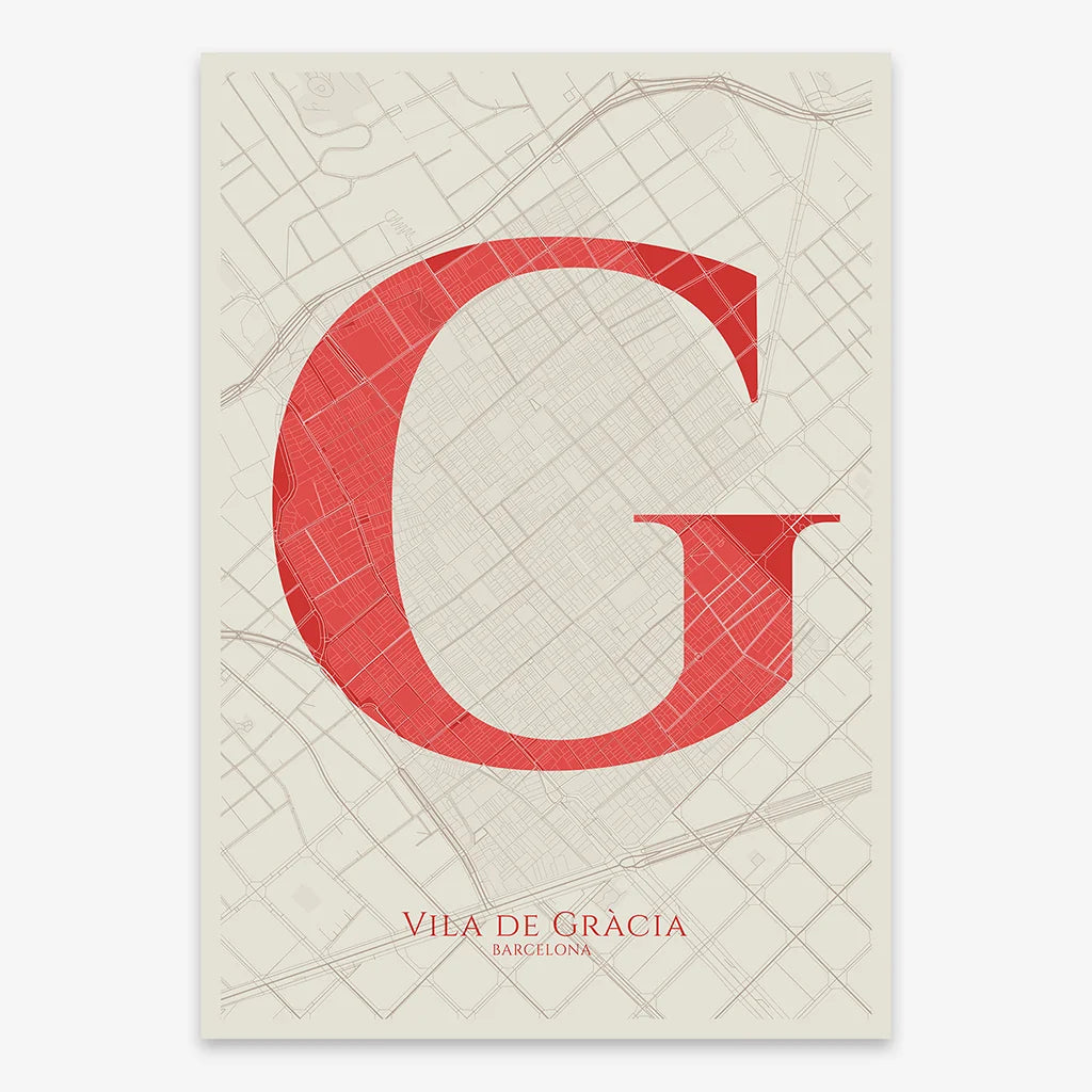 Elegant Barcelona Print – Minimalist and Sophisticated Poster