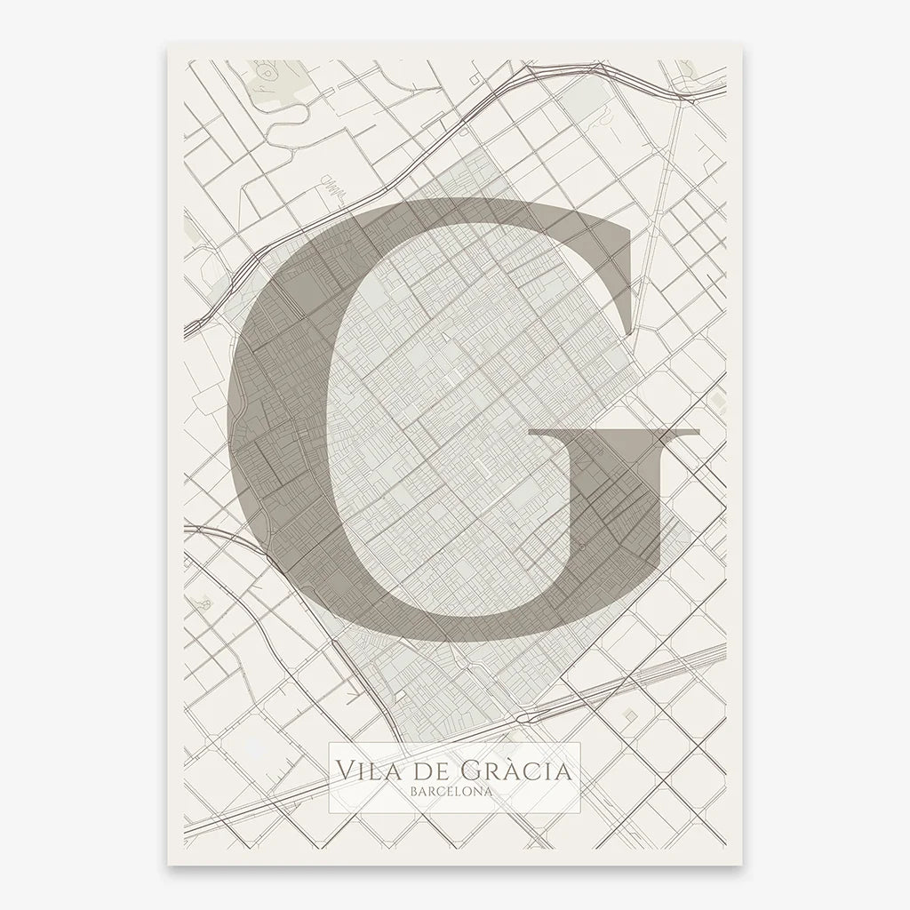 Elegant Barcelona Print – Minimalist and Sophisticated Poster