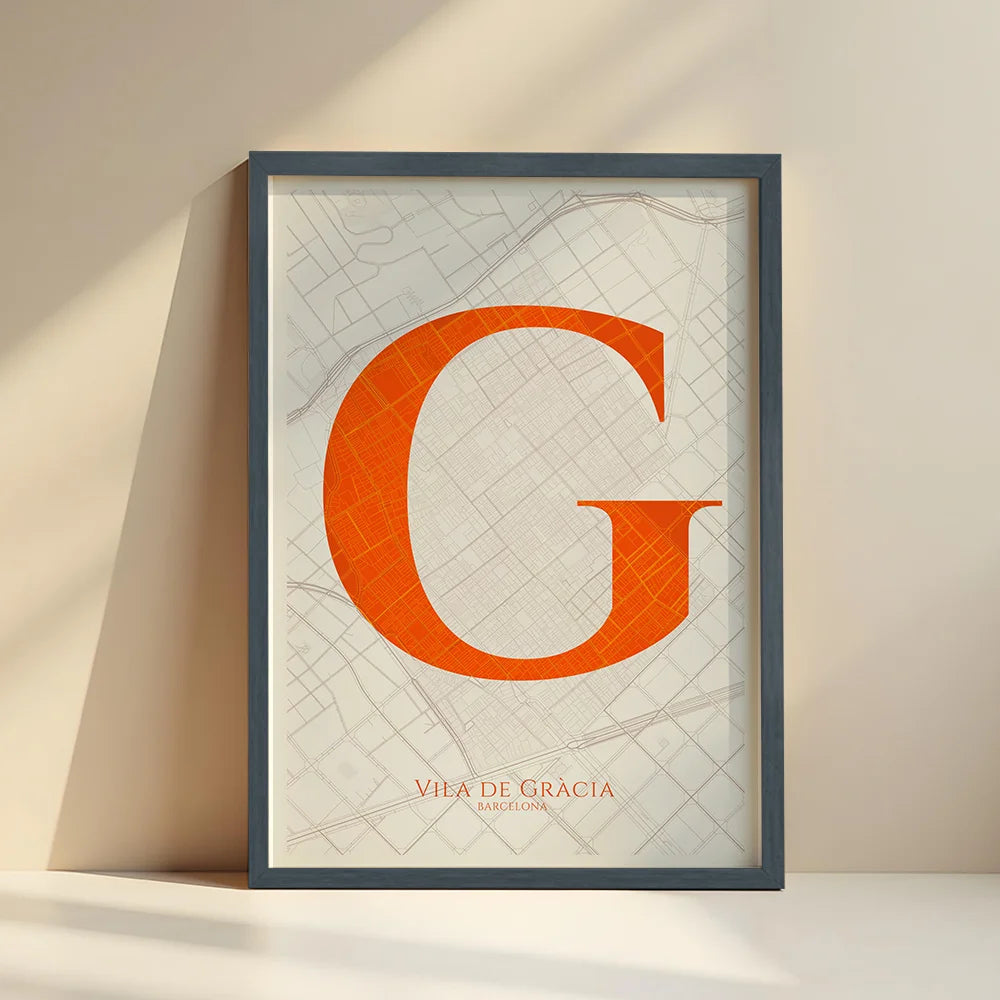Elegant Barcelona Print – Minimalist and Sophisticated Poster