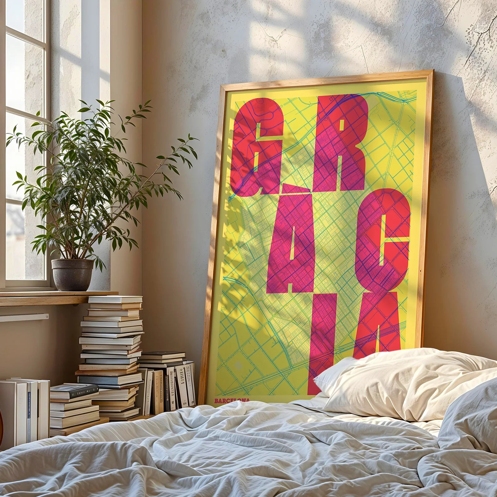 Creative print by Gracia – Graphic design and typography on a map