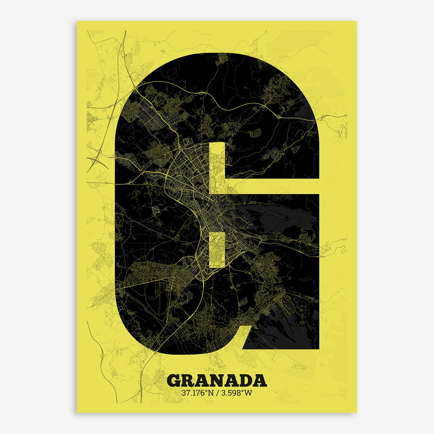 Granada Map V02 Night / Frame / No