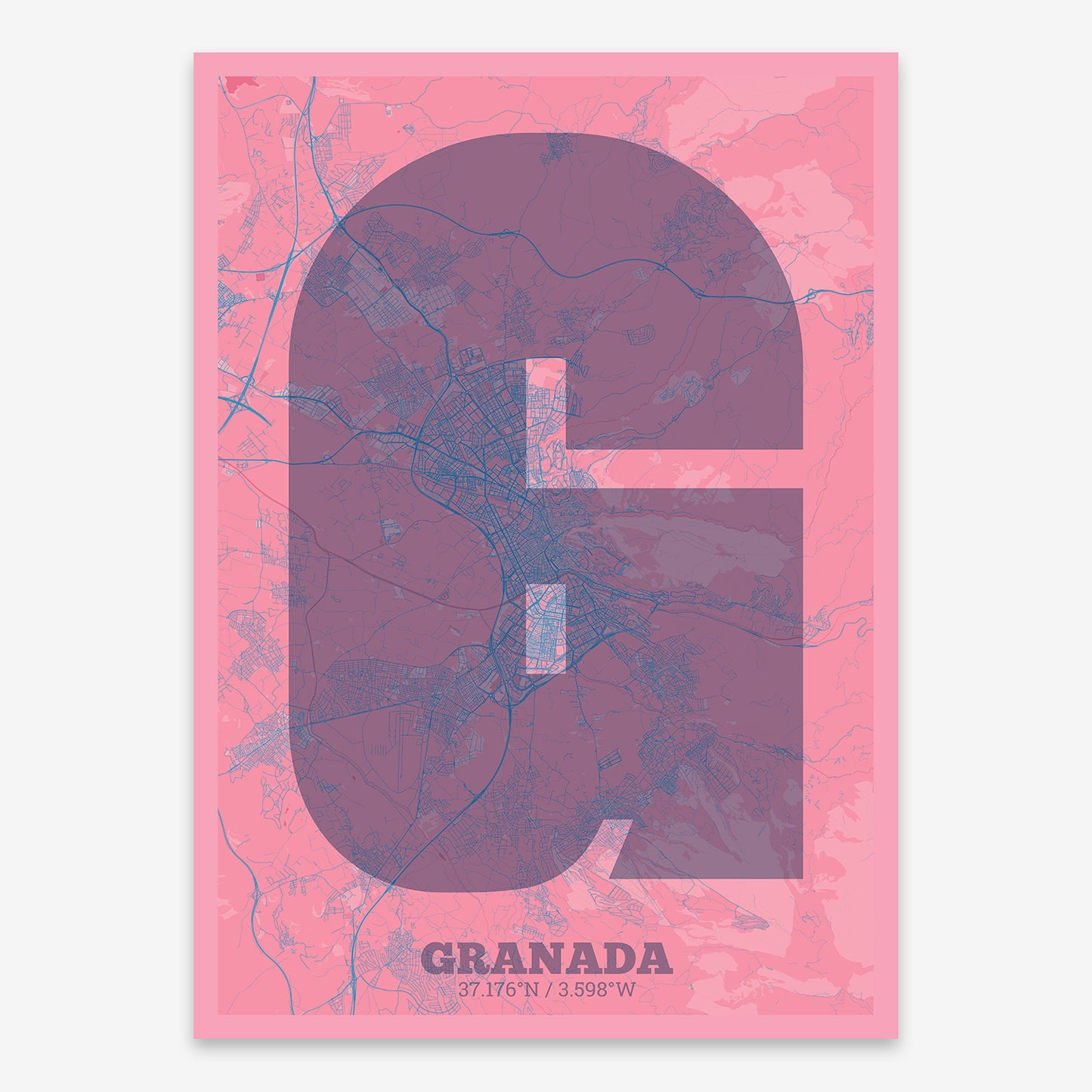 Granada Map V02 Tuscan / No Frame / No