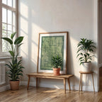 Granada art poster with geometric typography - Custom decoration