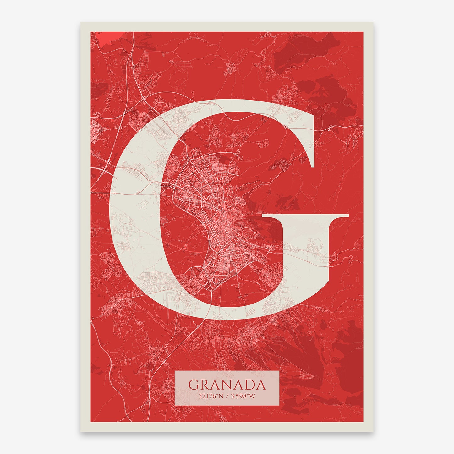 Granada Map V06 Boho / Frame / Yes