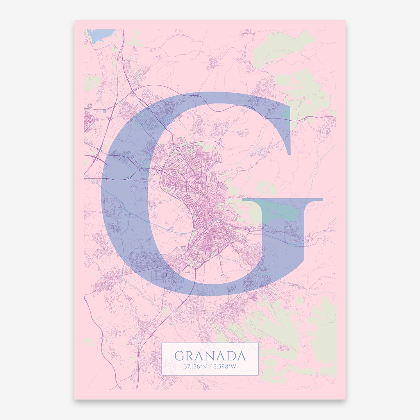 Granada Map V06 Nursery / Frame / Yes