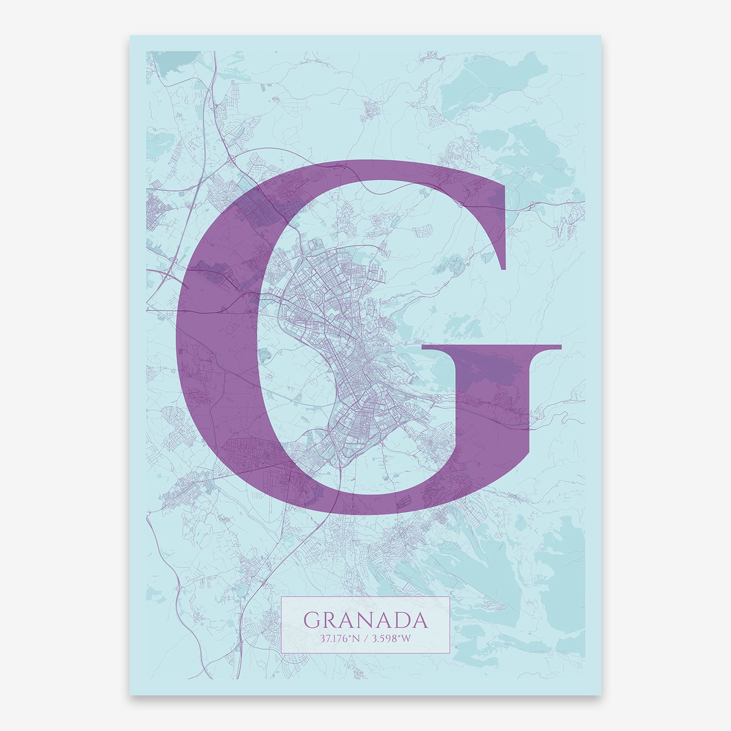 Granada Map V06 Shabby / No Frame / No