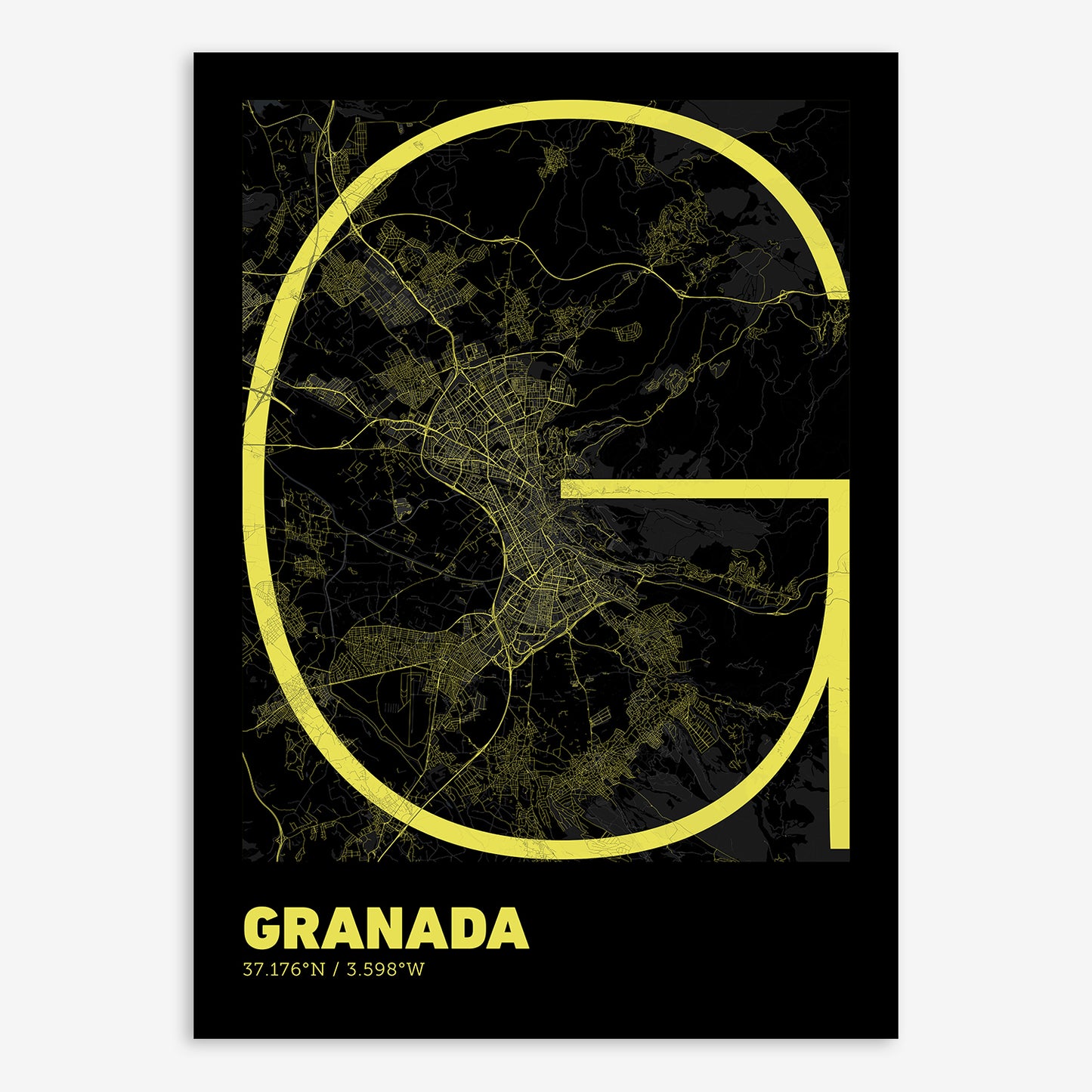 Granada Map V07 Night / No Frame / No