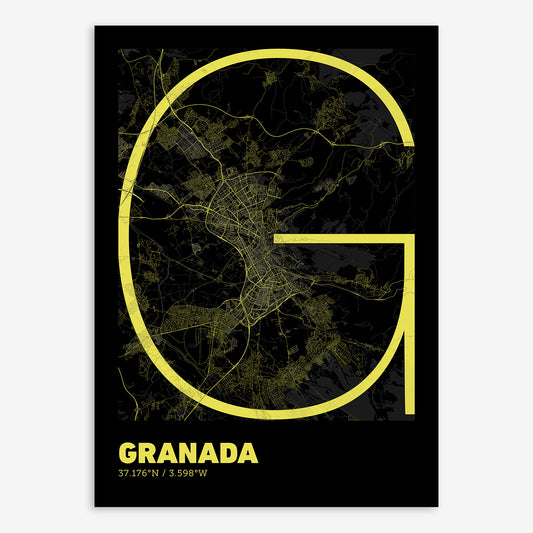 Granada Map V07 Night / Frame / Yes