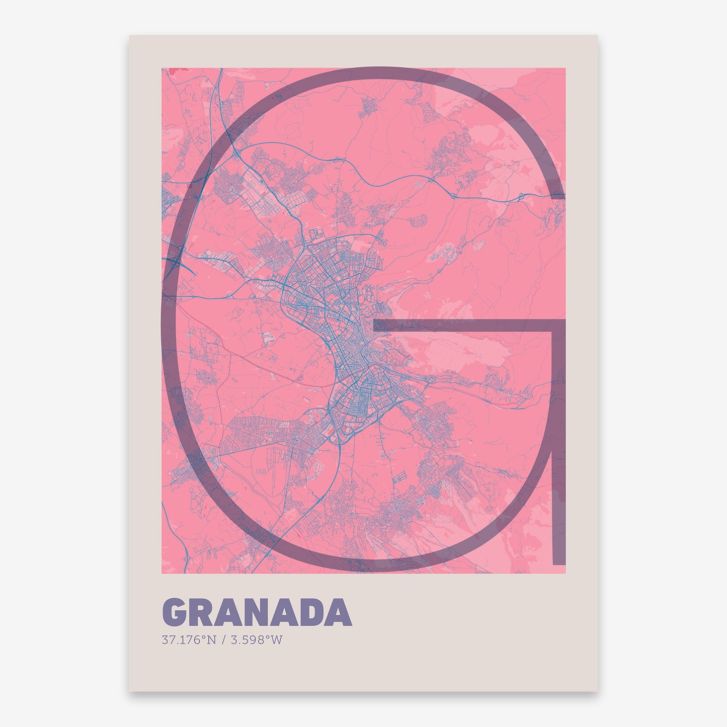 Granada Map V07 Tuscan / No Frame / No