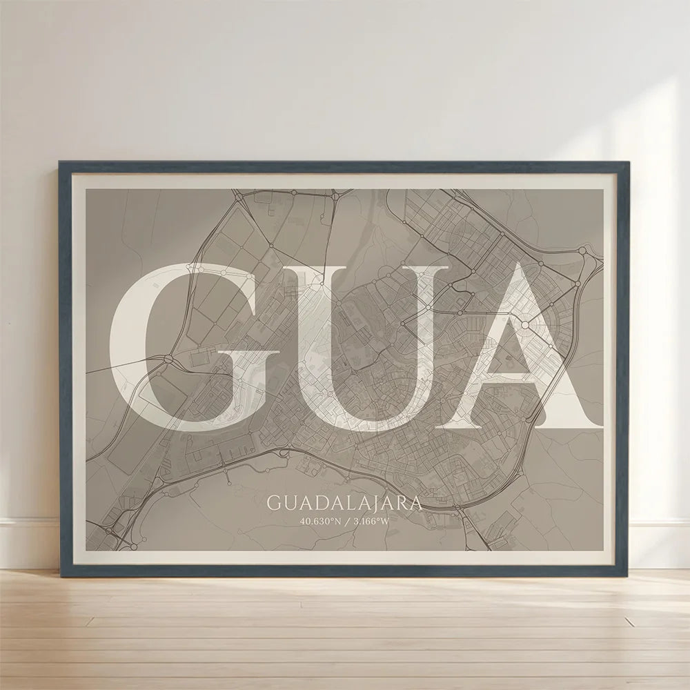 Elegant print of Guadalajara – Minimalist and sophisticated poster