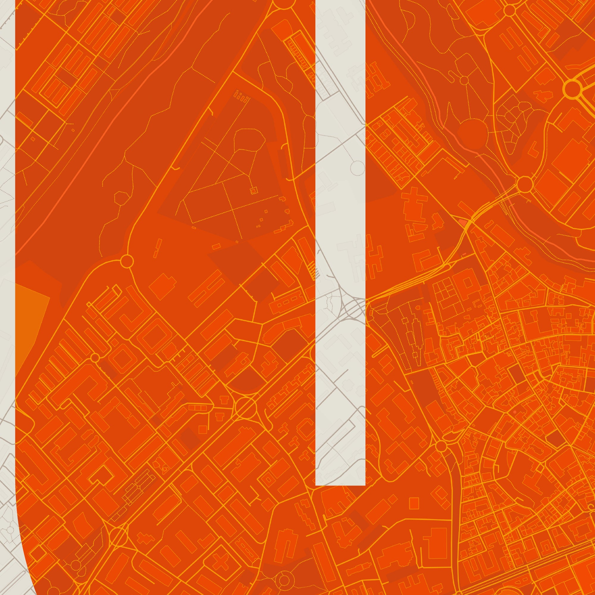 Detalle de la lámina tipográfica de Guadalajara, textura del papel Giclée