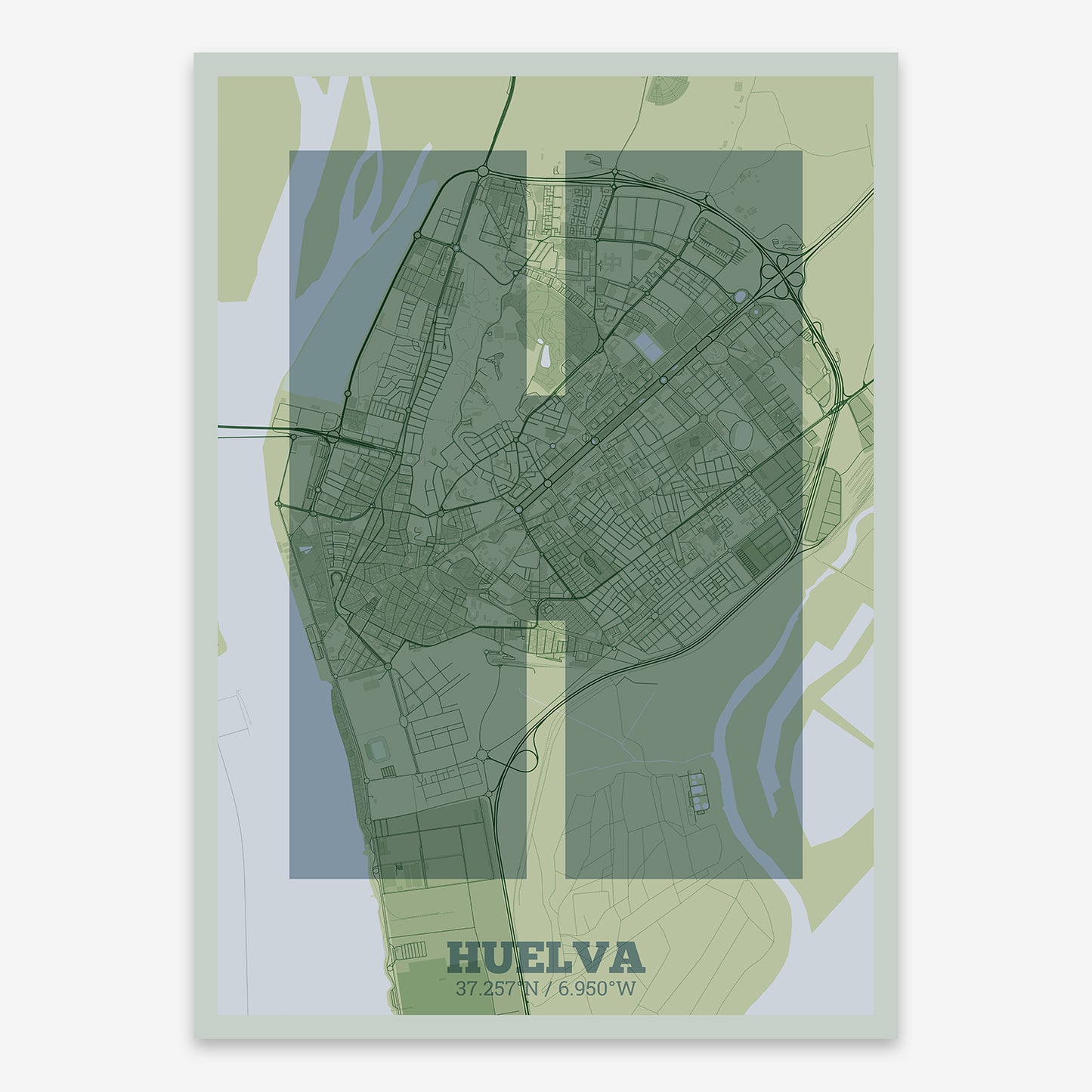 Huelva Map V02 Kyoto / No Frame / No