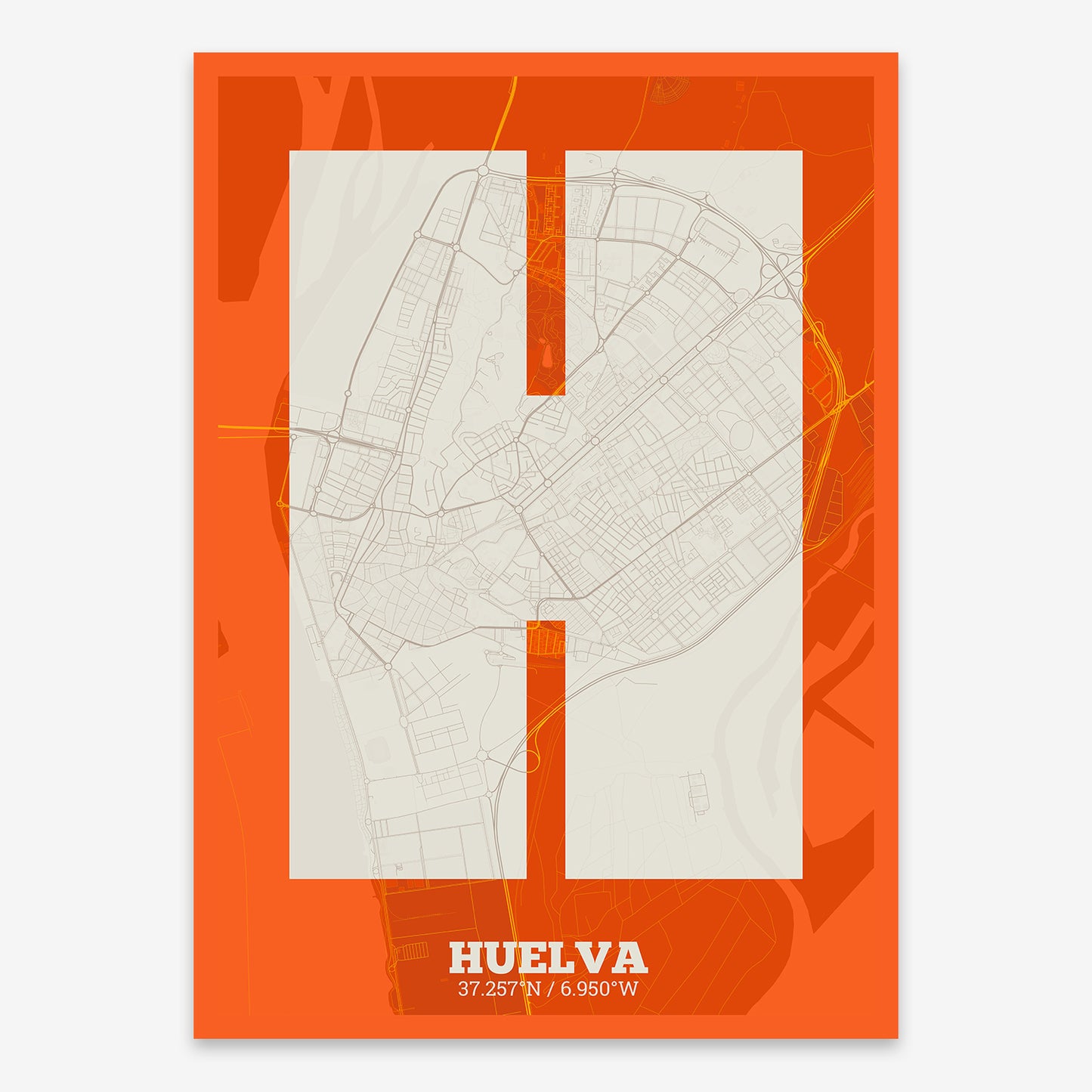 Huelva Map V02 Tribal / No Frame / No